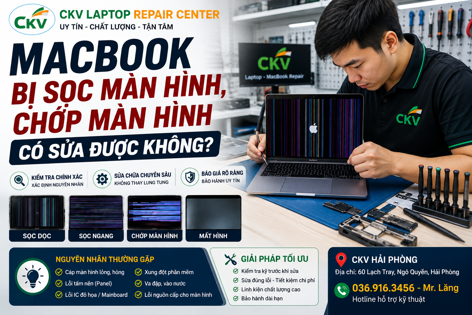 MacBook Bị Sọc Màn Hình, Chớp Màn Hình Có Sửa Được Không?